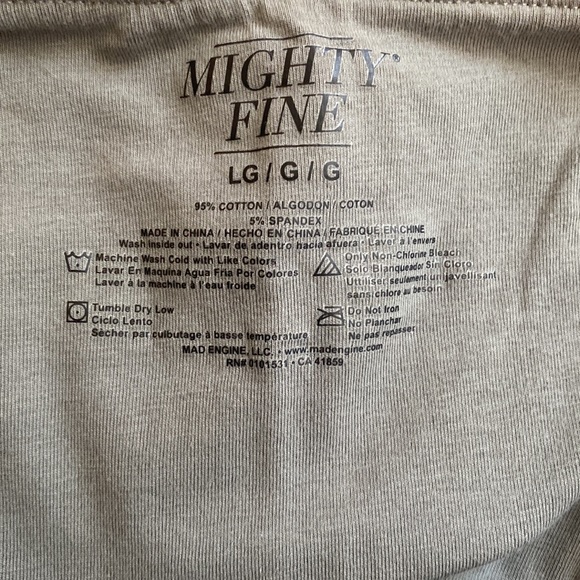 Mighty Fine Large Gray Tube Crop Top with multi-colored wording “UNITY” - Picture 5 of 5